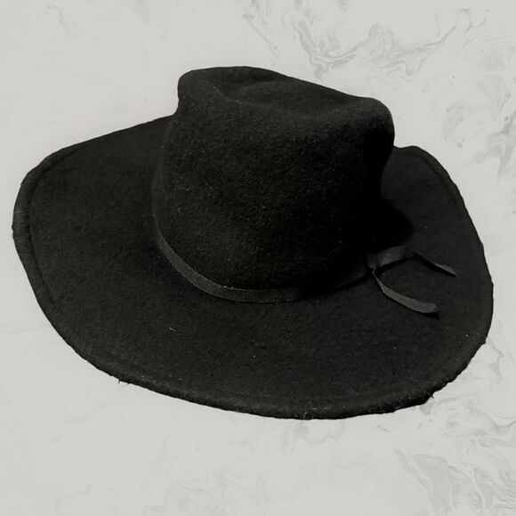 NWOT Brixton Wool Felt Hat - Wide Brim- Black - One Size - Picture 1 of 5